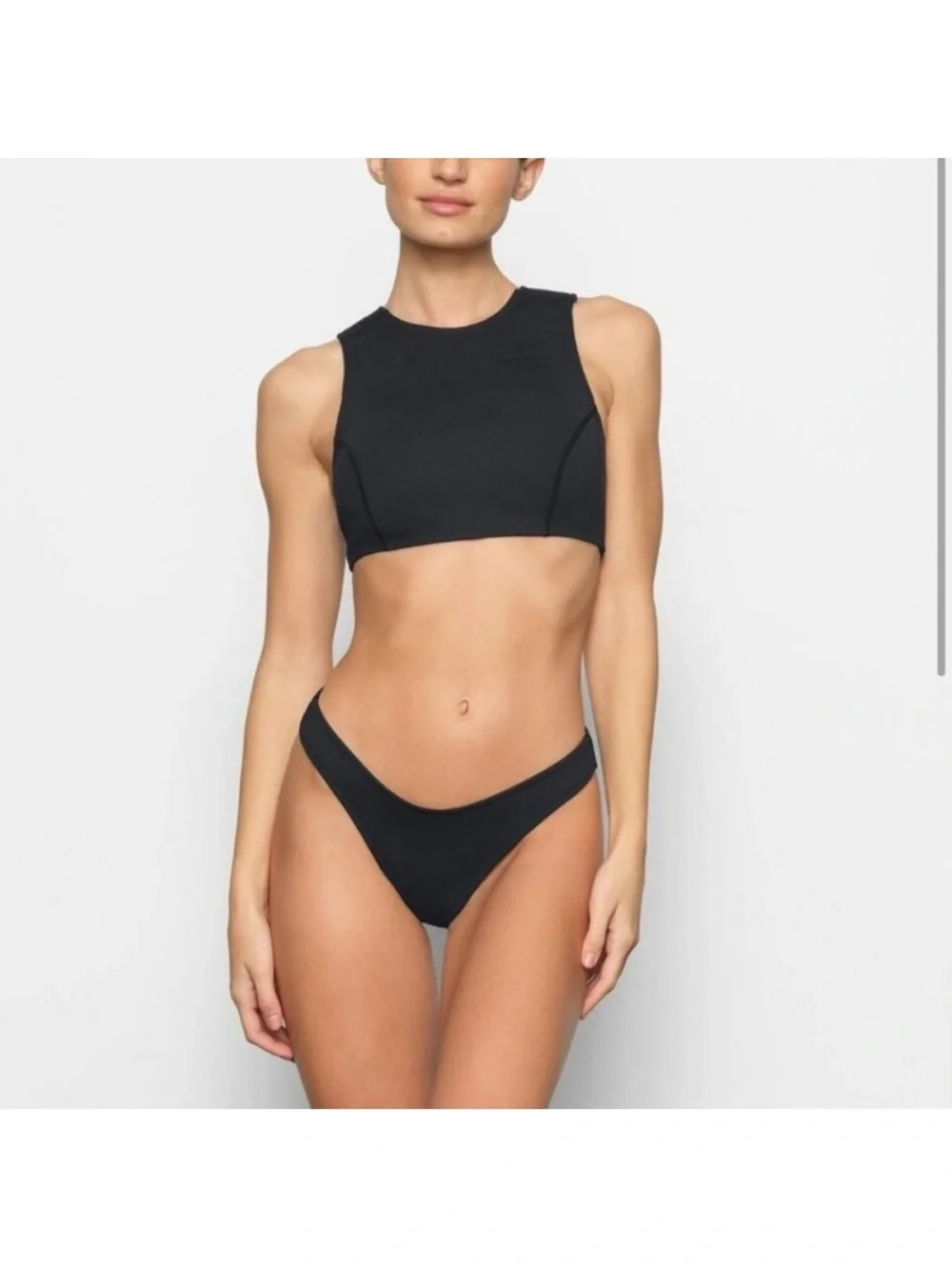 SKIMS Sport Swim High Neck Top Sz M